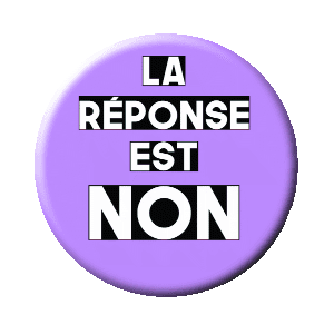Badge 37 mm – La réponse est NON – Parma