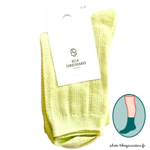 Chaussettes Becksöndergaard DRAKE - Glitter LIMEADE