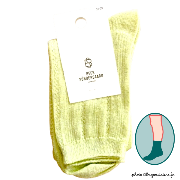Chaussettes Becksöndergaard DRAKE - Glitter LIMEADE