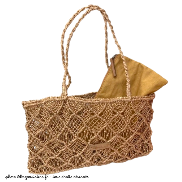 Cabas BIBA Metal Sonora - Coloris dorado