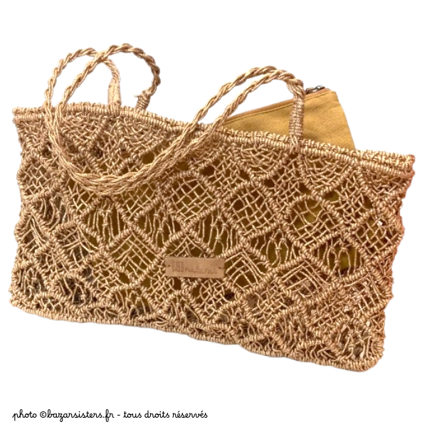 Cabas BIBA Metal Sonora - Coloris dorado – Image 4