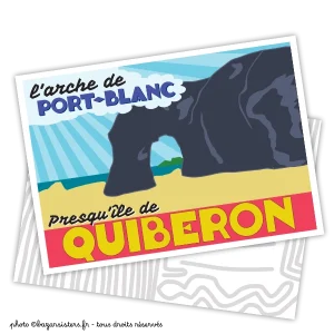 Carte postale - L'arche de Port-Blanc - Presqu'île de Quiberon