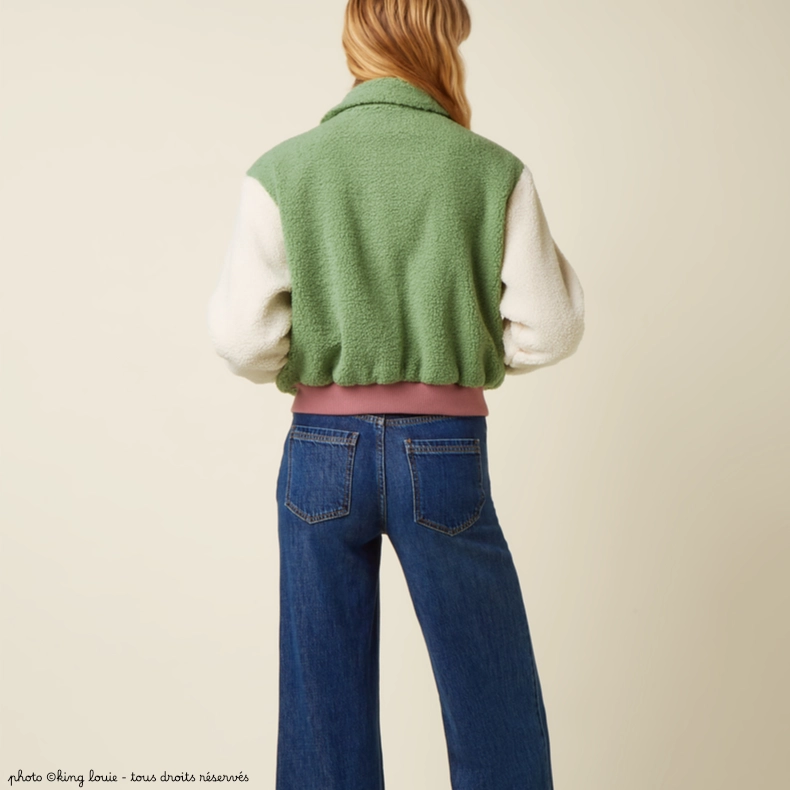 Blouson King Louie FAY Teddy - Coloris Shade Green – Image 2