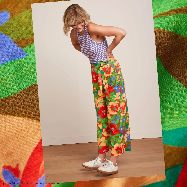 Pantalon d'été King Louie AVA Thérèse - Tapenade brown – Image 6