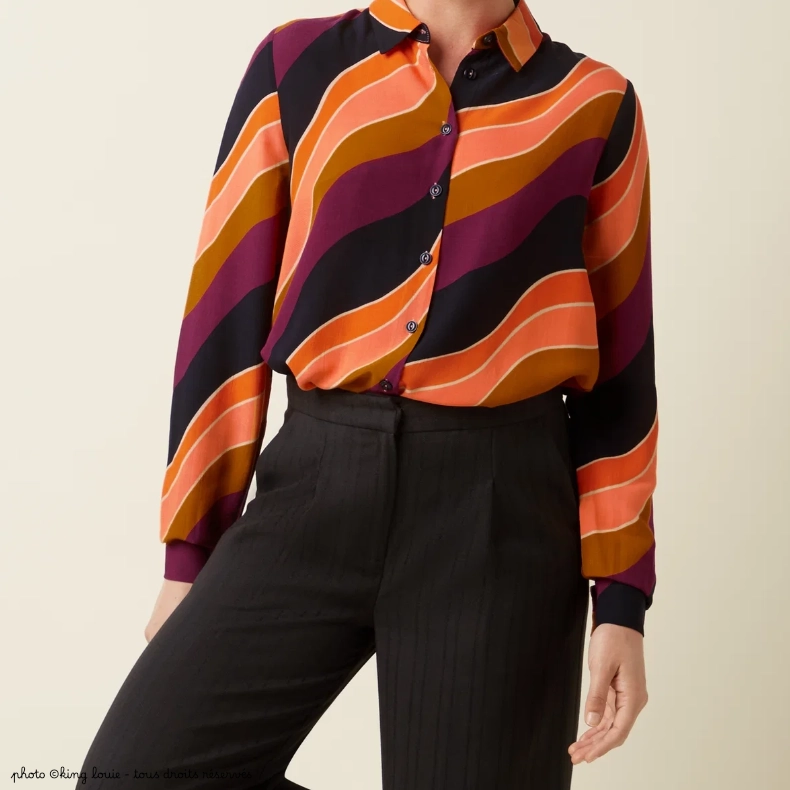 Chemisier Maisie Razzle - Coloris Beaujolais red – Image 2