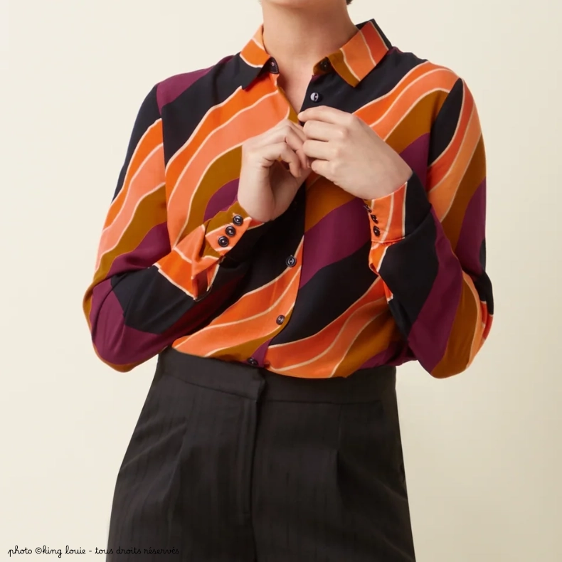 Chemisier Maisie Razzle - Coloris Beaujolais red – Image 6