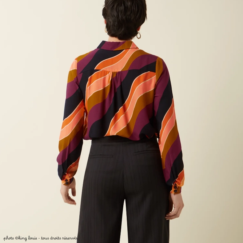 Chemisier Maisie Razzle - Coloris Beaujolais red – Image 5