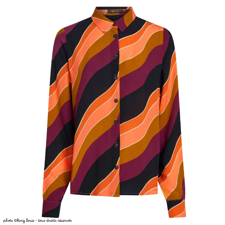 Chemisier Maisie Razzle - Coloris Beaujolais red