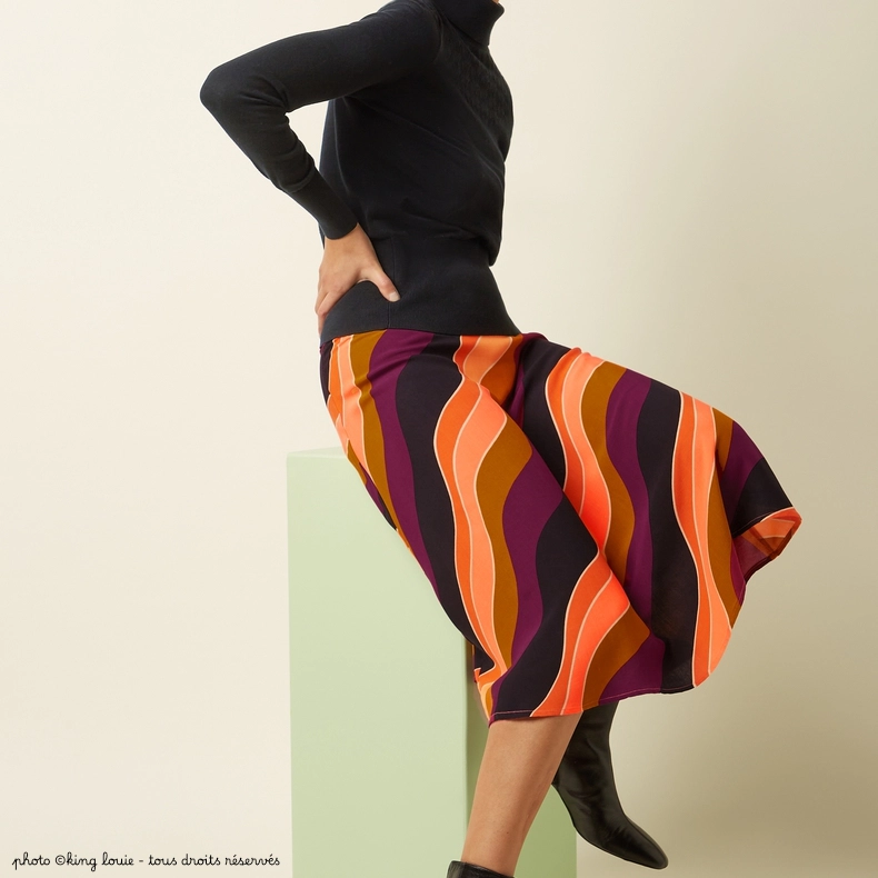 Jupe King Louie Juno midi Razzle - Coloris noir – Image 4