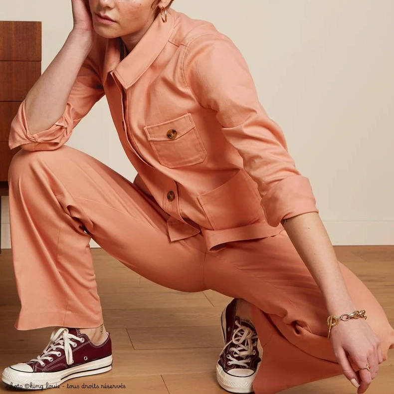 Pantalon King Louie Marcie Sturdy - Muted Pink – Image 4