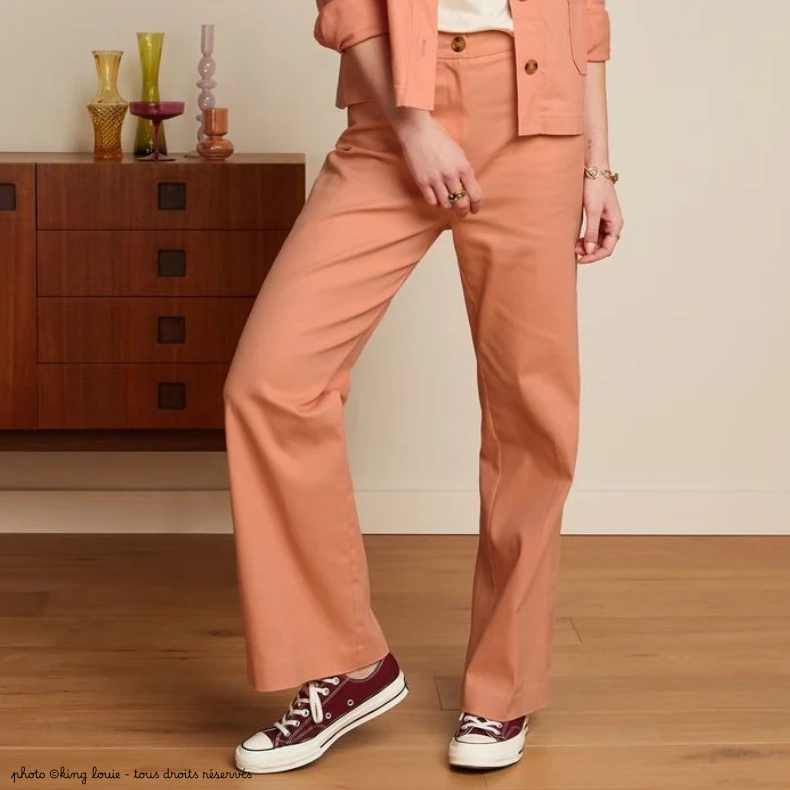 Pantalon King Louie Marcie Sturdy - Muted Pink – Image 2