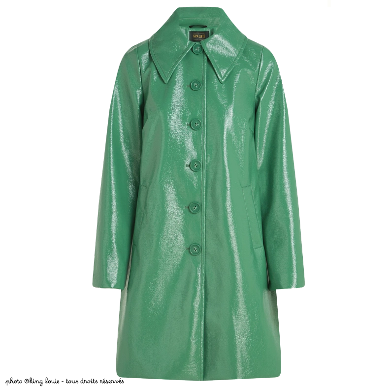 Manteau King Louie ANAIS Shine - Coloris Neptune green