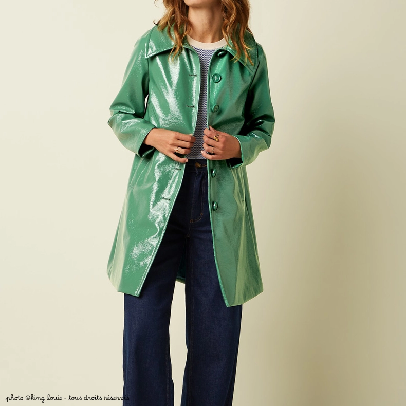 Manteau King Louie ANAIS Shine - Coloris Neptune green – Image 6
