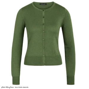 Cardigan à col rond King Louie LAPIS - Kale green