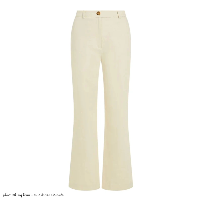Pantalon King Louie Marcie Marine - Ivory