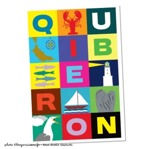 Poster 42 x 29,7 - Quiberon checkerboard