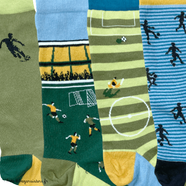 Coffret 4 paires de chaussettes WHITE STUFF homme - FOOTBALL – Image 3