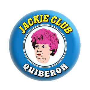 Badge 37 mm – Jackie Club Quiberon - Bleu